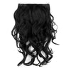 Streak Street Clip In 18'' Soft Curls Jet Black Hair Extensions
