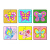 Artvibes Butterflies Wooden Jigsaw Puzzle Games for Children & Kids Age 2-5 | 4 Pieces Puzzles | Toddler's Wooden Puzzle | Set of 6