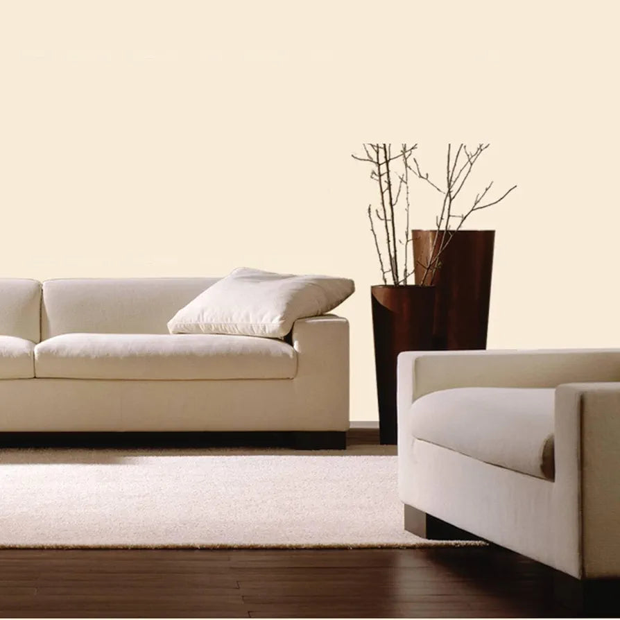 Jaamso Royals Light Cream Colour Plain Wallpaper for Walls For Kitchen