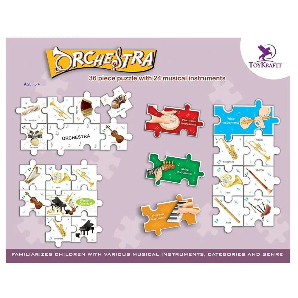 Toykraft: Kids Puzzle - Orchestra | Fun & Learning Toys for Kids | Educational Games for 5-7 Year Kids | Educational Toys for 5-7 Years | Kids Learning Toys for 5-7 Years