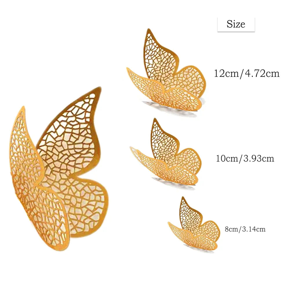 Xtore 12Pcs 3D Home Decor Butterfly Wall Stickers
