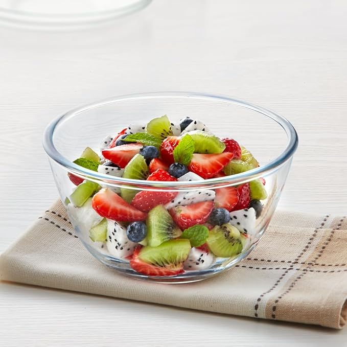 Borosil Glass Mixing & Serving Bowl | Oven & Microwave Safe Bowl | 900 Ml