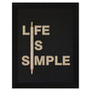 ArtX Paper Motivational Quotes Simple Life Wall Frame Art Painting