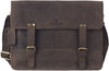 Classic Leather Messenger Bag for Men I Multiple Pockets I Adjustable Strap | Reddish Brown