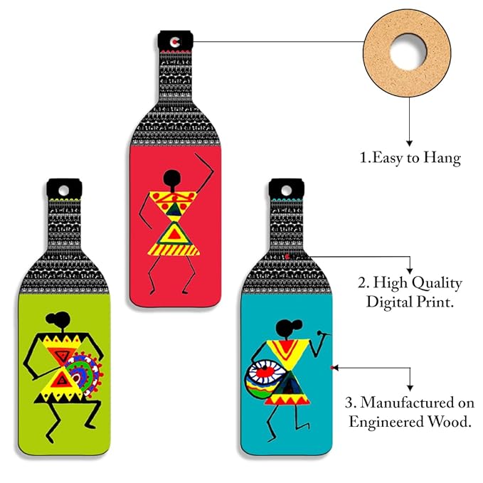 Sehaz Artworks Main Door Decoration Items Living Room Wall Decorative Items Stylish Warli Art