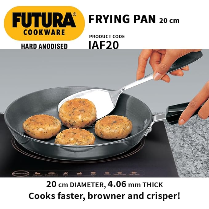 Hawkins Futura 22 cm Frying Pan Hard Anodised Fry Pan Induction Frying Pan