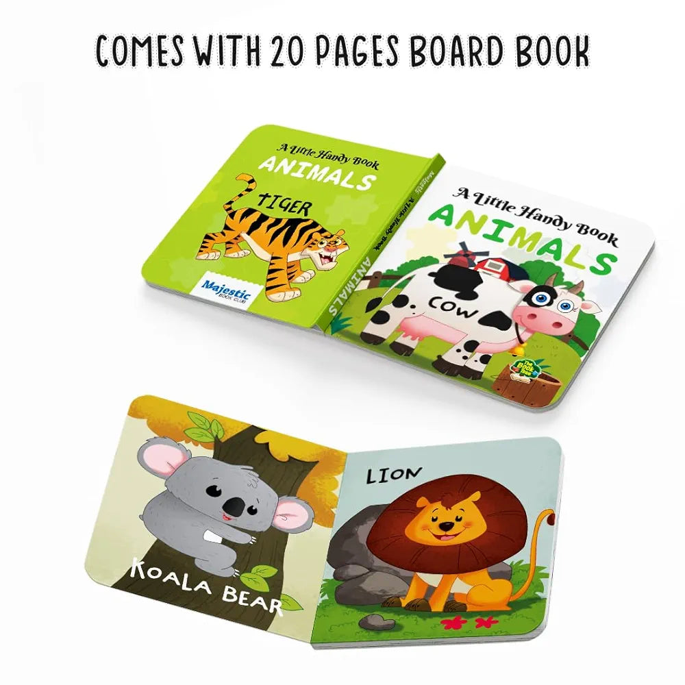 The Book Tree Animal Puzzle for Kids - 60 Piece Animals Jigsaw & Toddler Puzzles with 1 Board Book,Educational Toy for Cognitive Development | Fine-Motor Skills | Age 2+ by Majestic Book Club