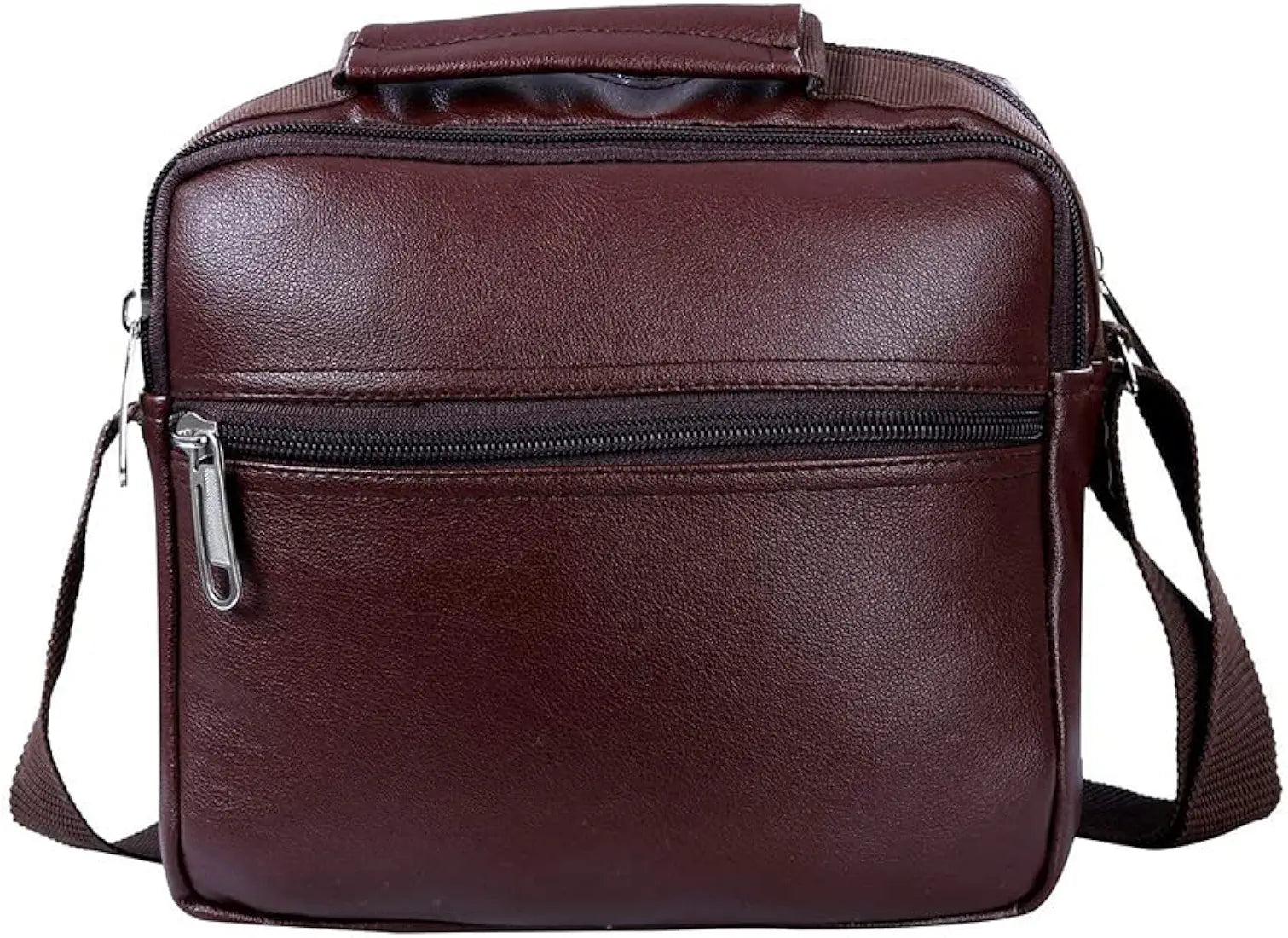 Leather World Sling Bag for Men PU Leather Messenger Cross Body Travel Office One Side Chest Shoulder Bag for Men & Women