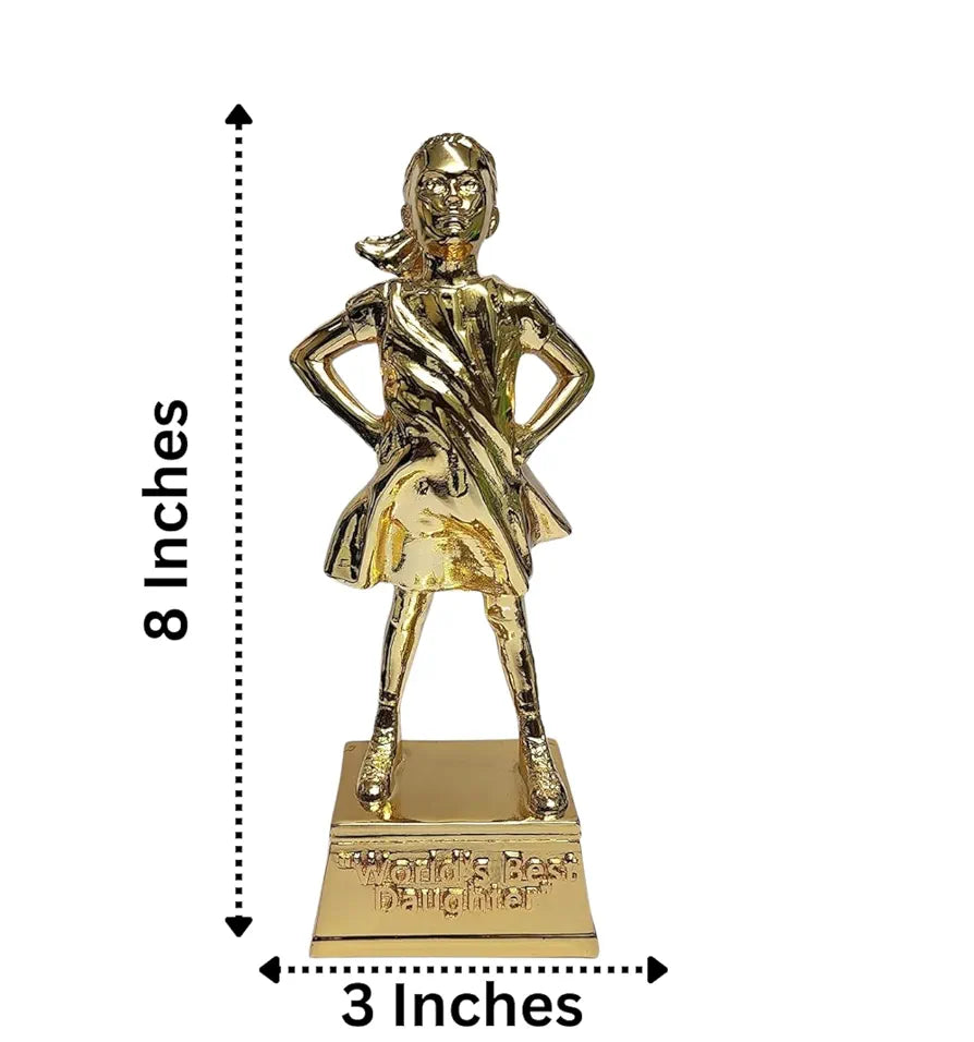 Gold Art India Gold Plated Figurine for Daughter World's Best Daughter