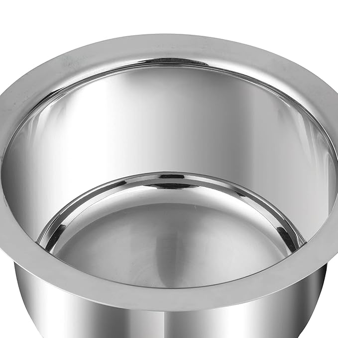 Vinod Stainless Steel 3 pc Tope Set with Capacity of 1.4 litres, 1.8 litres & 2.2 litres with Stainless Steel Lids