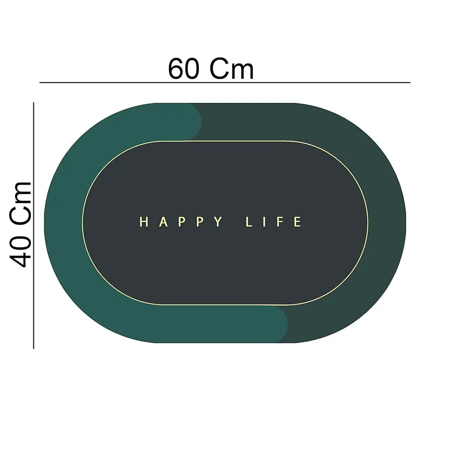 Status Contract Happy Life Water Absorbing Mat for Bathroom Colour Happy Life