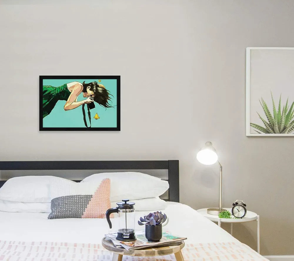 ArtX Paper Abstract Girl Framed Painting Wall Art Painting