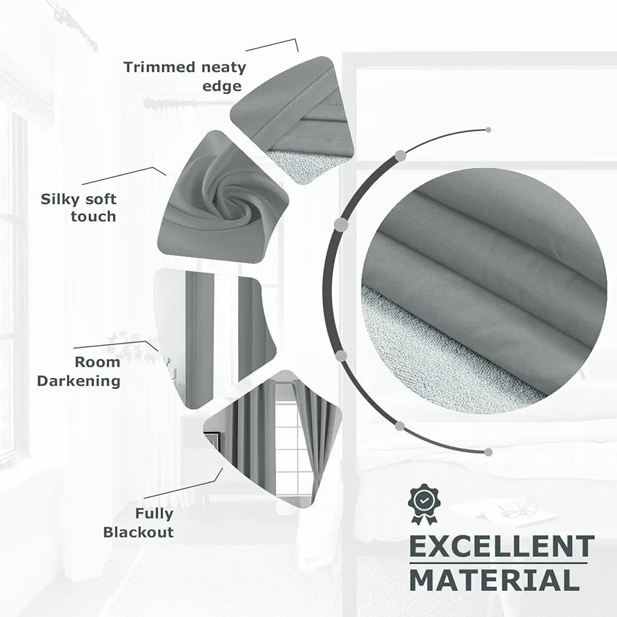 Divine Casa Radiant Retreat Door Curtain 100% Polyester 280 TC 127 x 214 cm Stylish & Durable Drapes (Pack of 1)