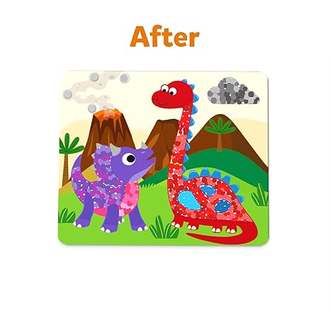 Skillmatics Art Activity  Dot It Dinosaurs No Mess Sticker Art for Kids Craft Kits Diy Activity