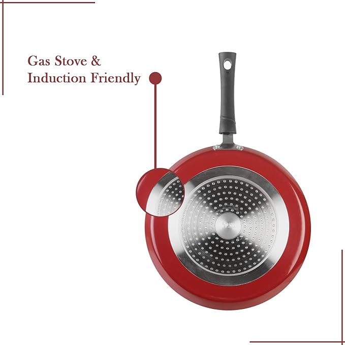 Vinod Popular Non Stick Dosa Tawa 25cm with Sturdy Riveted and Bakelite Handle