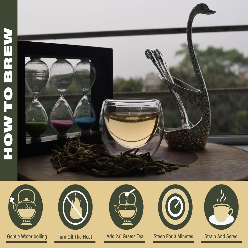 Brewed Leaf Natural and Fresh Tulsi Green Tea - 100 gms