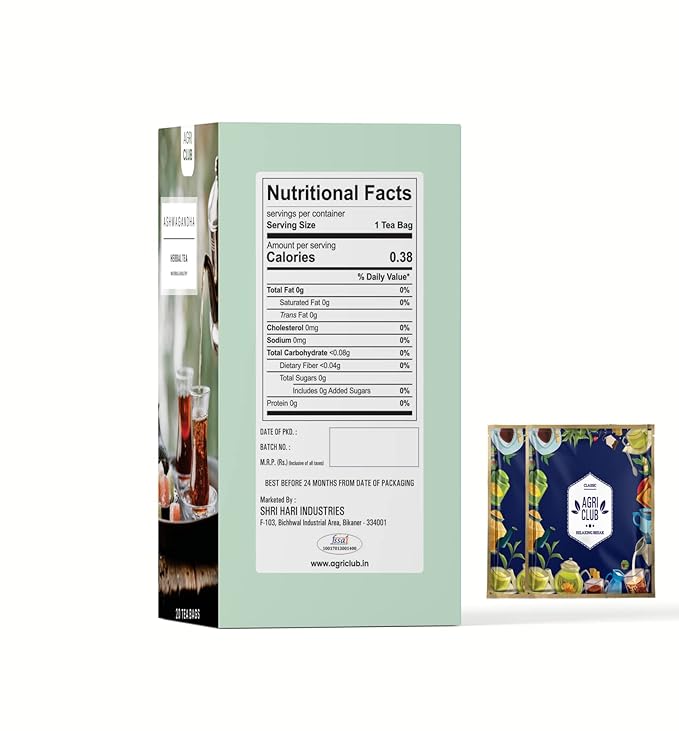 Agri Club Ashwagandha 20 Herbal Tea Bags - 100 gms