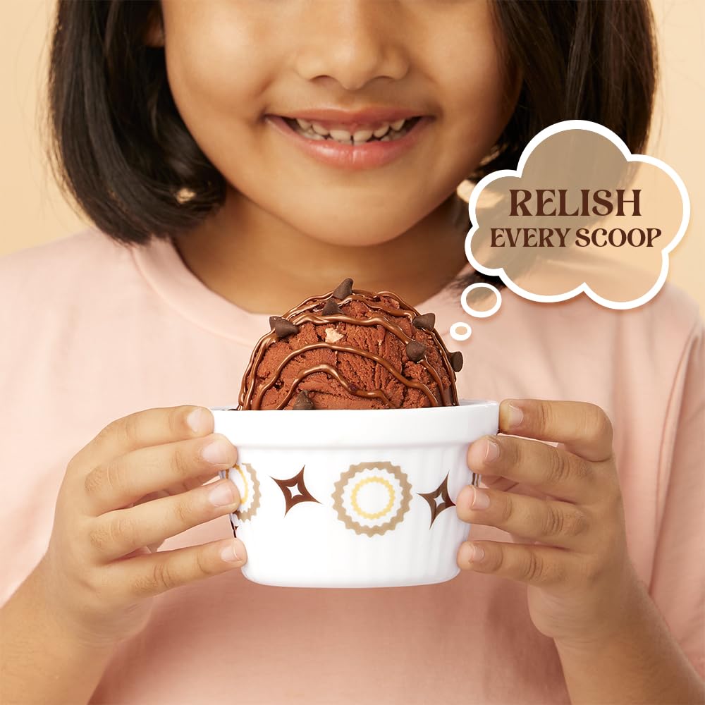 Larah by Borosil Cassata Ice Cream Bowl/dessert Set | Set of 6 | Glass | 220 Ml