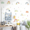 Jaamso Royals Cute Cloud and Rainbow Stickers Wall -self-adhesive Small Rainbow