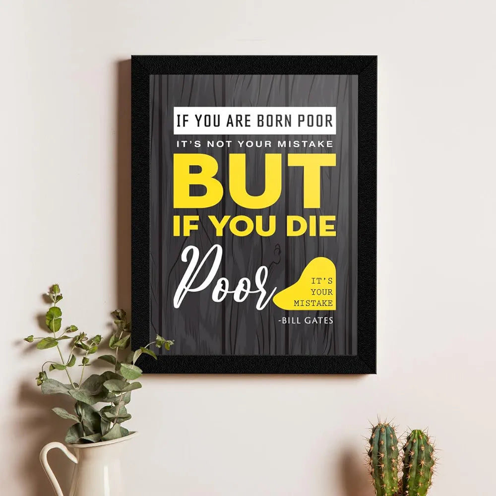 ArtX Paper Learn Motivational Framed Posters A4 Set of 4