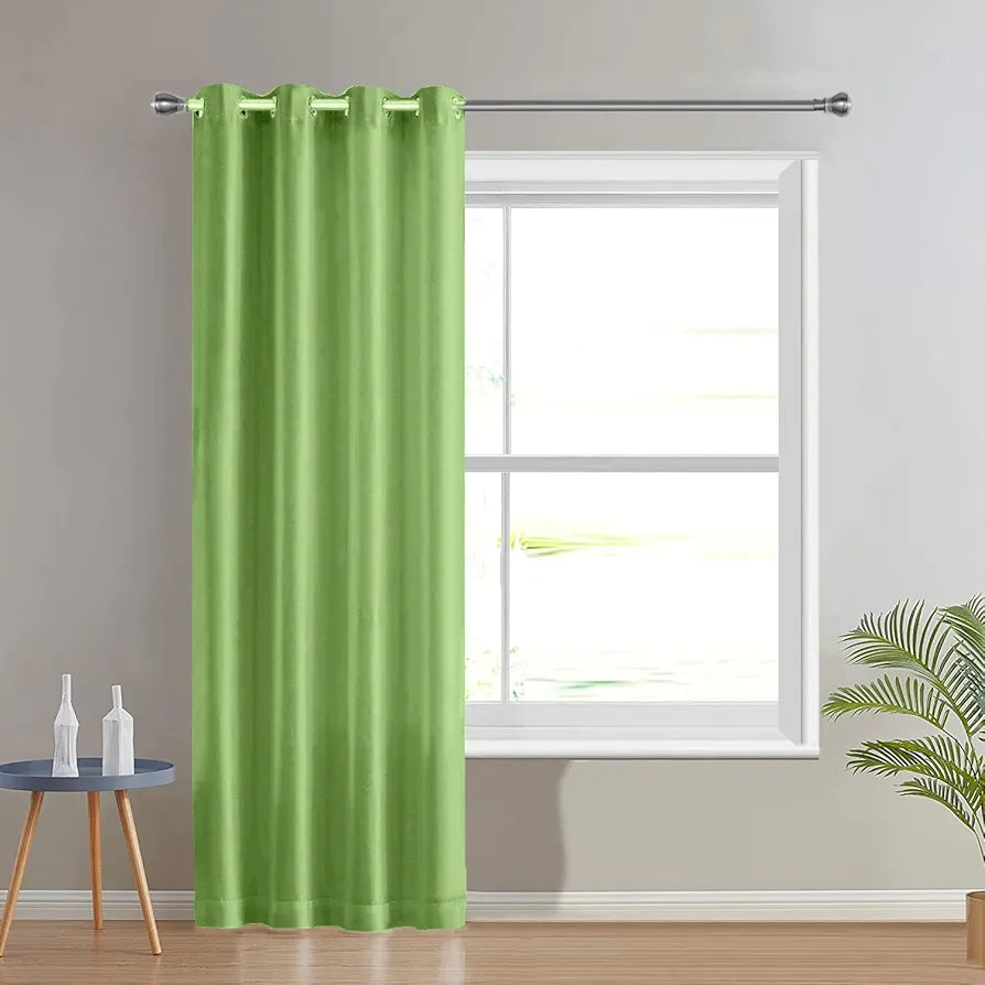 Divine Casa Semi Blackout Door Curtain 7 Ft Colour Sardine Gray Solid Micro Satin Fabric Light-Filtering & Wrinkle Resistant (Pack of 1)