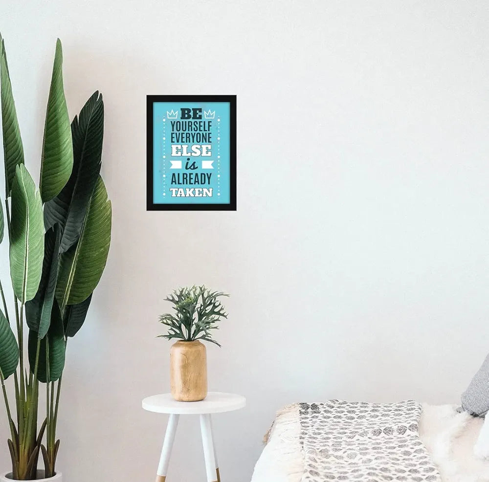 ArtX Paper Motivational Quotes Be Yourself Wall Frame Art Painting