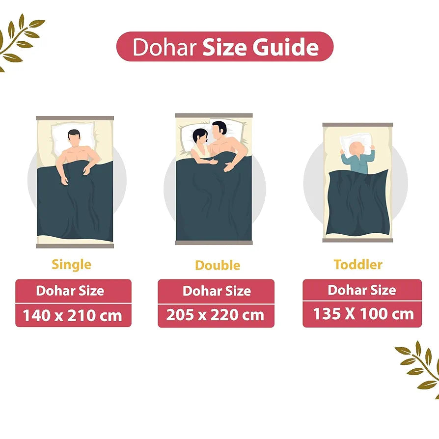 Divine Casa Pure Cotton Printed Single Dohar 120 GSM | Soft & Lightweight Throw Blanket Colour Marlin White