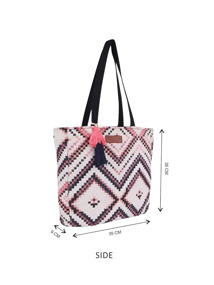 Astrid Handmade Macrame Flap Over Sling Bag For Girls And Women Colour Engaging Multi Coloured Diamond