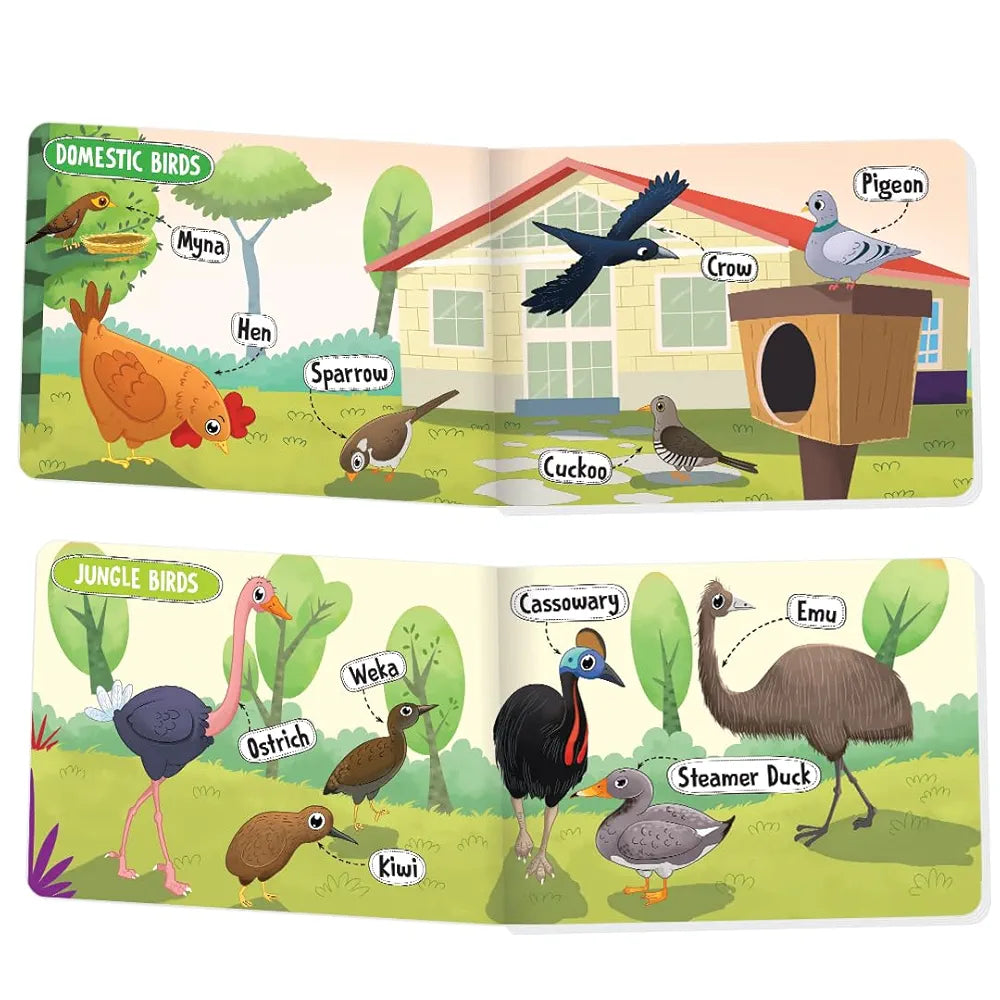 The Book Tree Picturepedia of Birds I Board Book for Kids Age 2+ I Bright & Colourful Pictures I Easy-to-Read Word Labels I Builds Vocabulary I Early Learning Picture Books for Children by Majestic Book Club