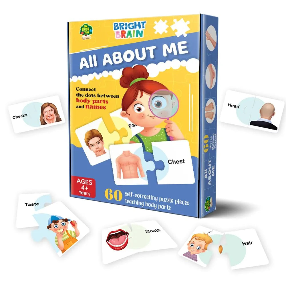 The Book Tree All About Me Puzzle for Kids | 60 Self-Correcting Body Parts Puzzle Pieces | Human Body Learning Toy for Toddlers & Preschoolers Age 4+ | Educational Gift for Boys & Girls