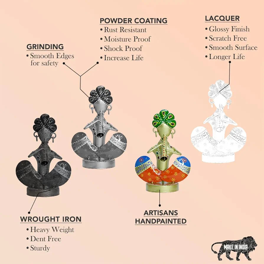 Ekhasa Nostrae Metal Show Pieces Gold Rajasthani Musicians 2