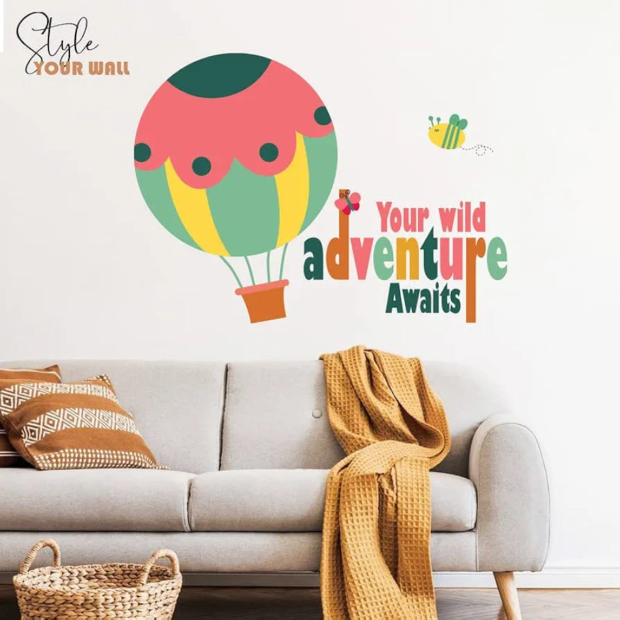 Kotart Hot Baloon Printed Wall Stickers PVC Vinyl HD Printed Wall Decals
