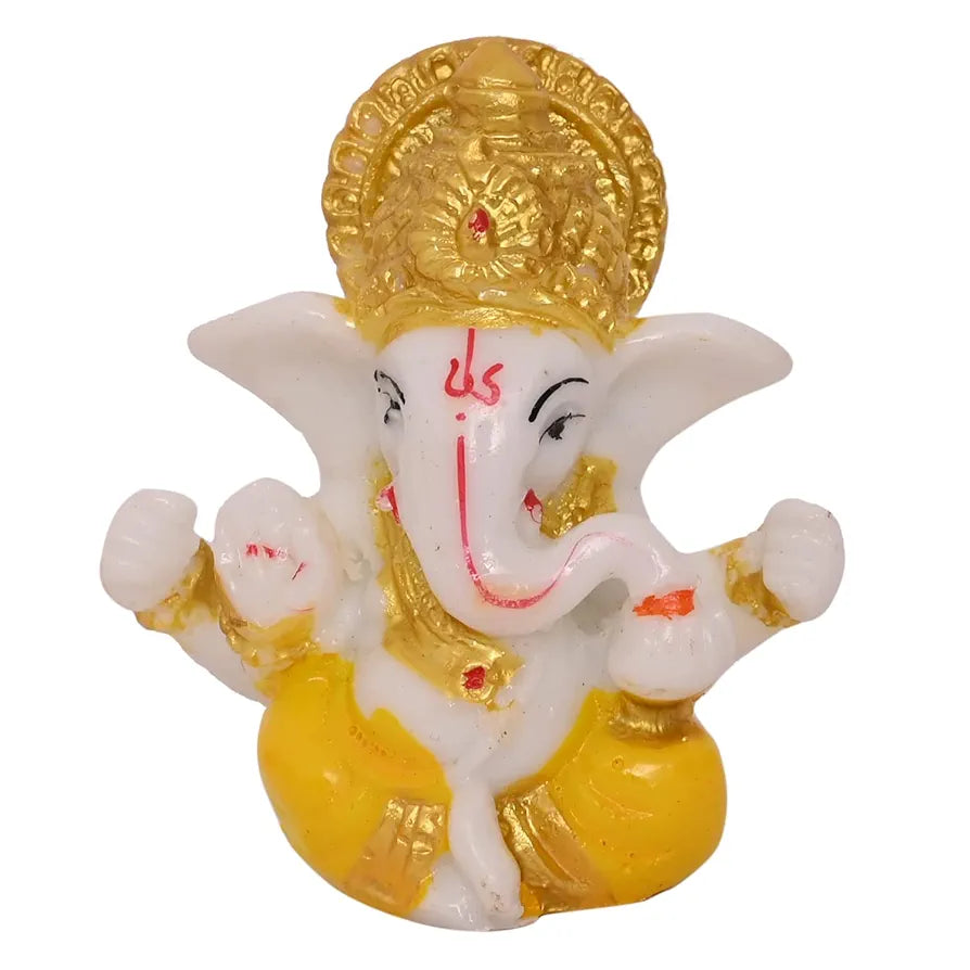 Jaipur Ace Polyresin Mini Ganesh Statue Decorative Showpiece Ganesha