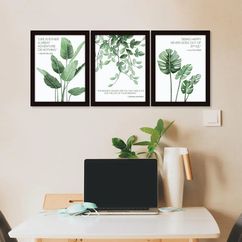 ArtX Paper Motivational Quotes AXD3-110-MOT Wall Frames Inspiring Quotes Set of 3