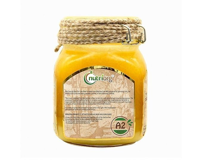 Nutriorg A2 Gir Cow Ghee - Vedic Bilona Method - 1 Litre