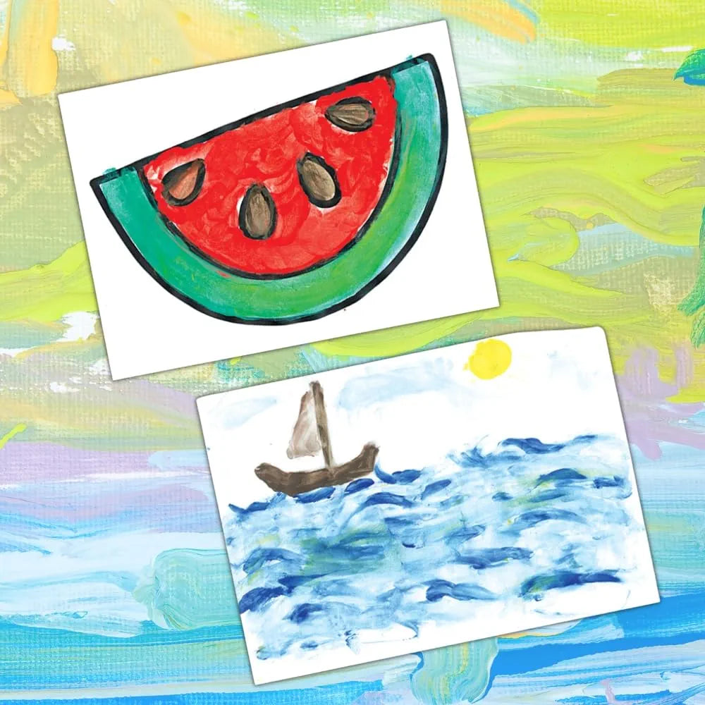 Toykraftt Finger Painting Kit Art Activity Kit Gift for for 3 to 5 Years Old| Washable Finger Paints| Art and Craft Kid for Toddlers| Child Safe Paints - Green