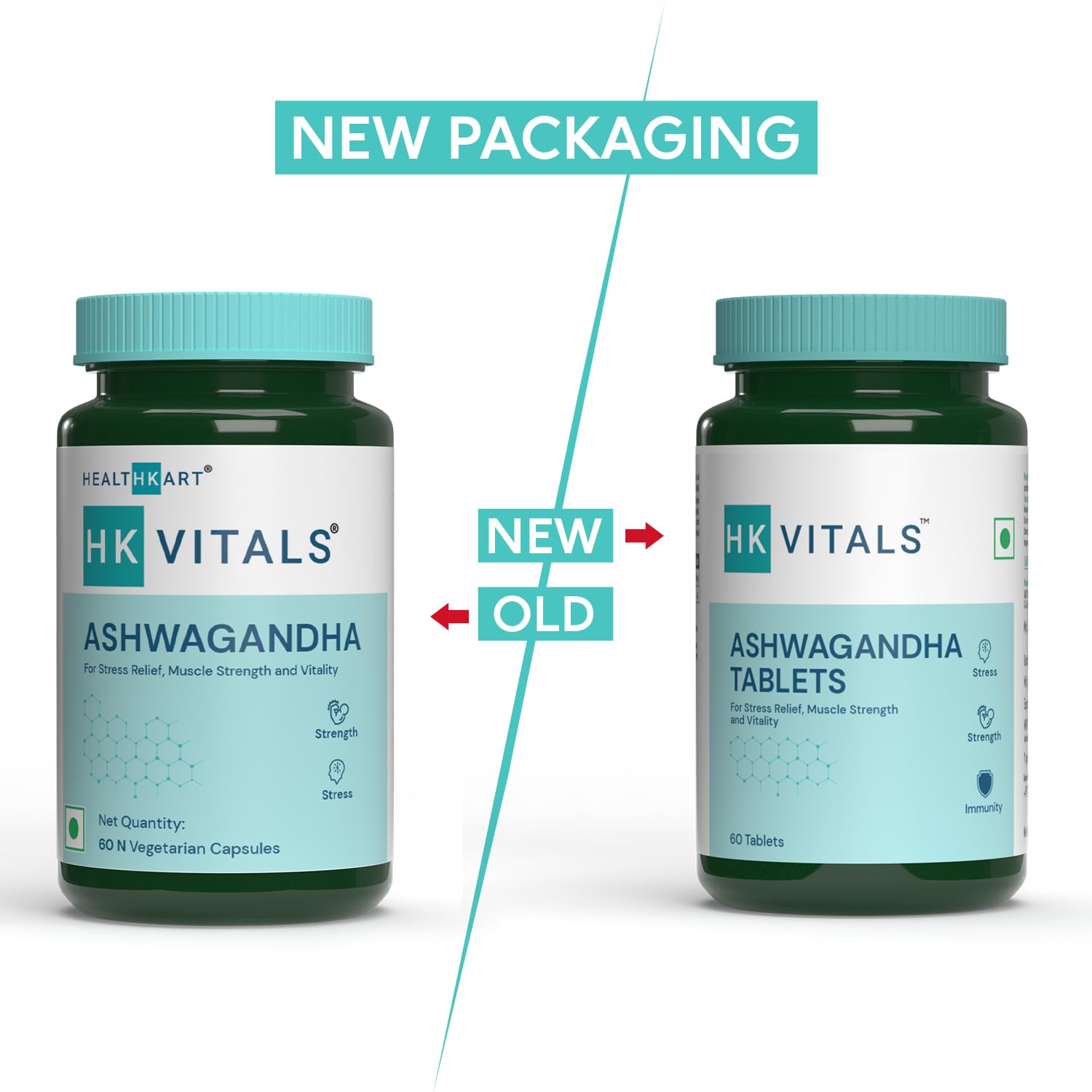 HealthKart HK Vitals Ashwagandha Tablets - 60 tabs