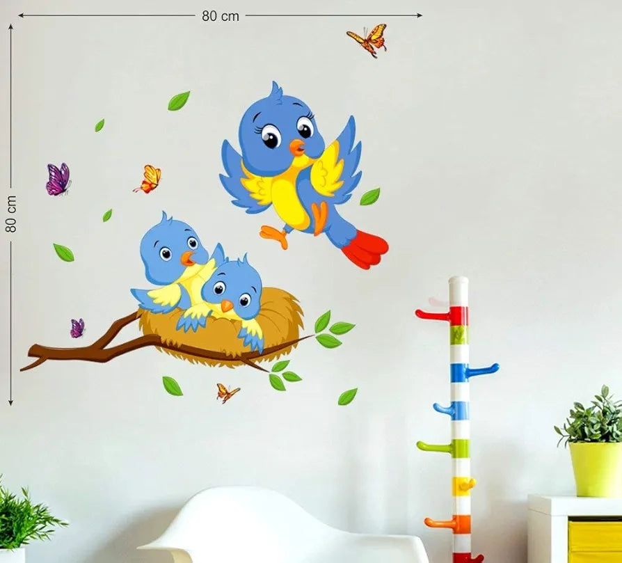 Decals Design Happy Birds Family Wall Decal