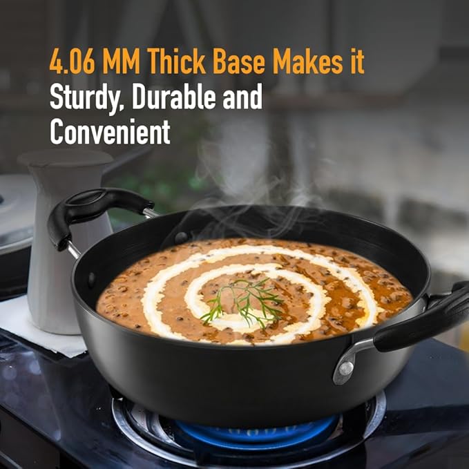 Kent Hard Anodised Kadhai 2.8L - 1000 gms