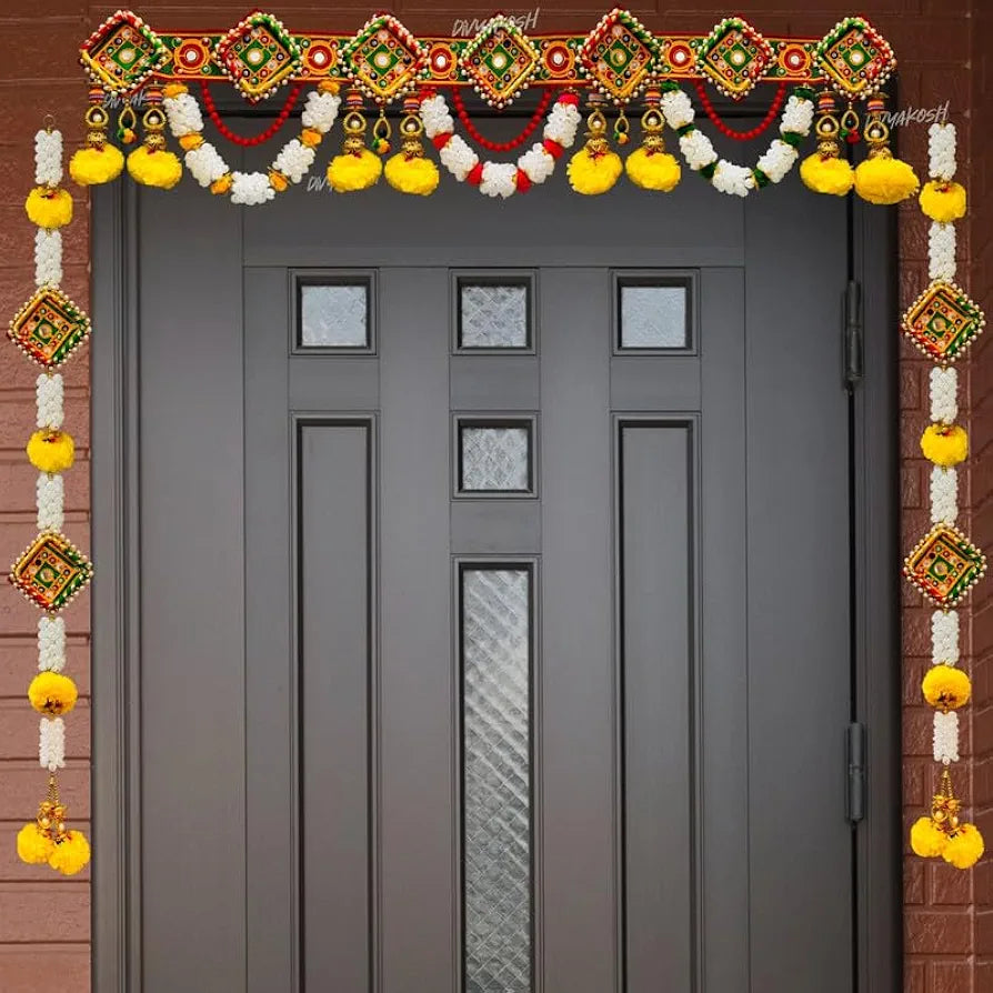 Torans For Entrance Door Multicolor 40Inches Welcome