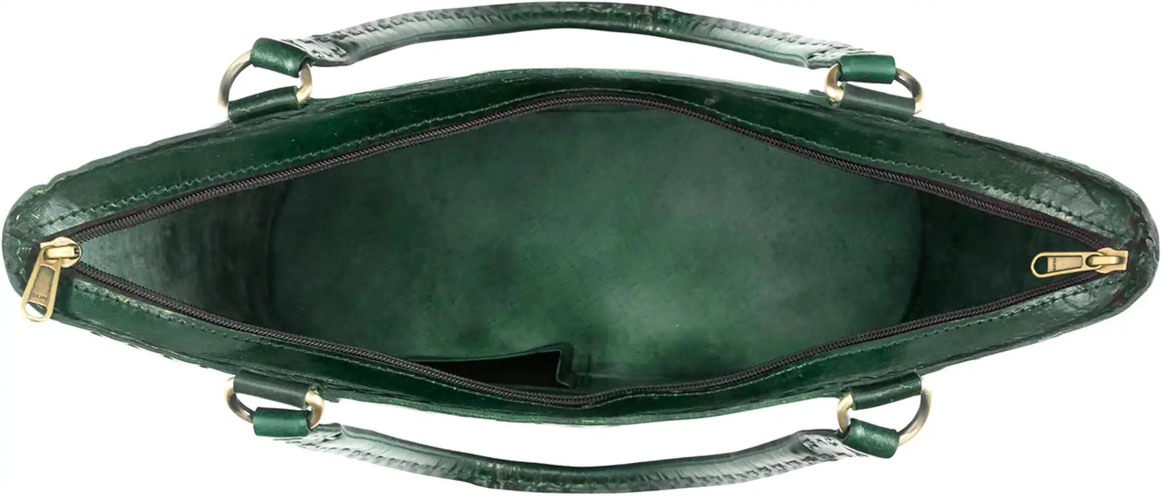 Goatter Genuine Leather Handmade Women's Handbag For Office And College,Green
