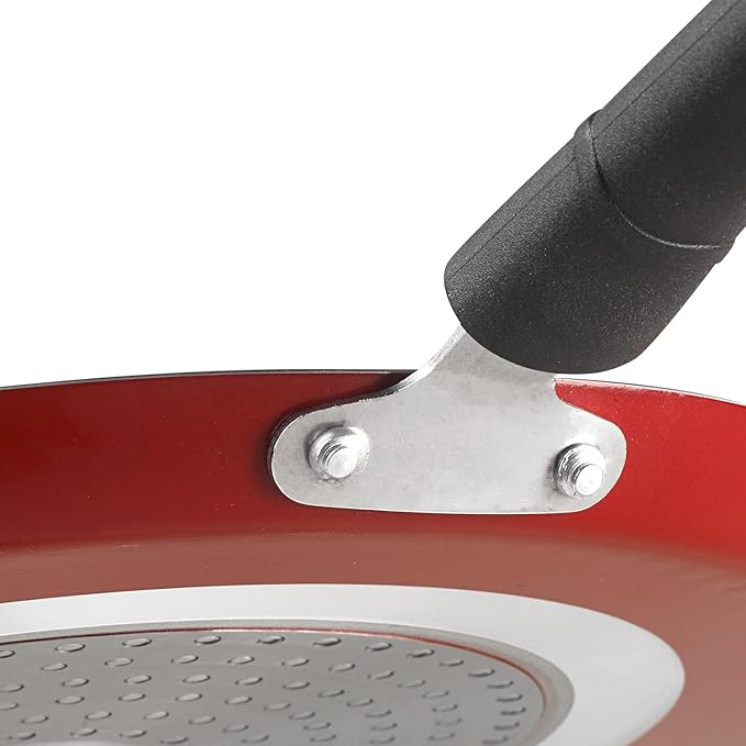 Vinod Popular Non Stick Dosa Tawa 30 Cm With Sturdy Riveted and Virgin Bakelite Handle | Induction and Gas Stove Friendly | Non Toxic