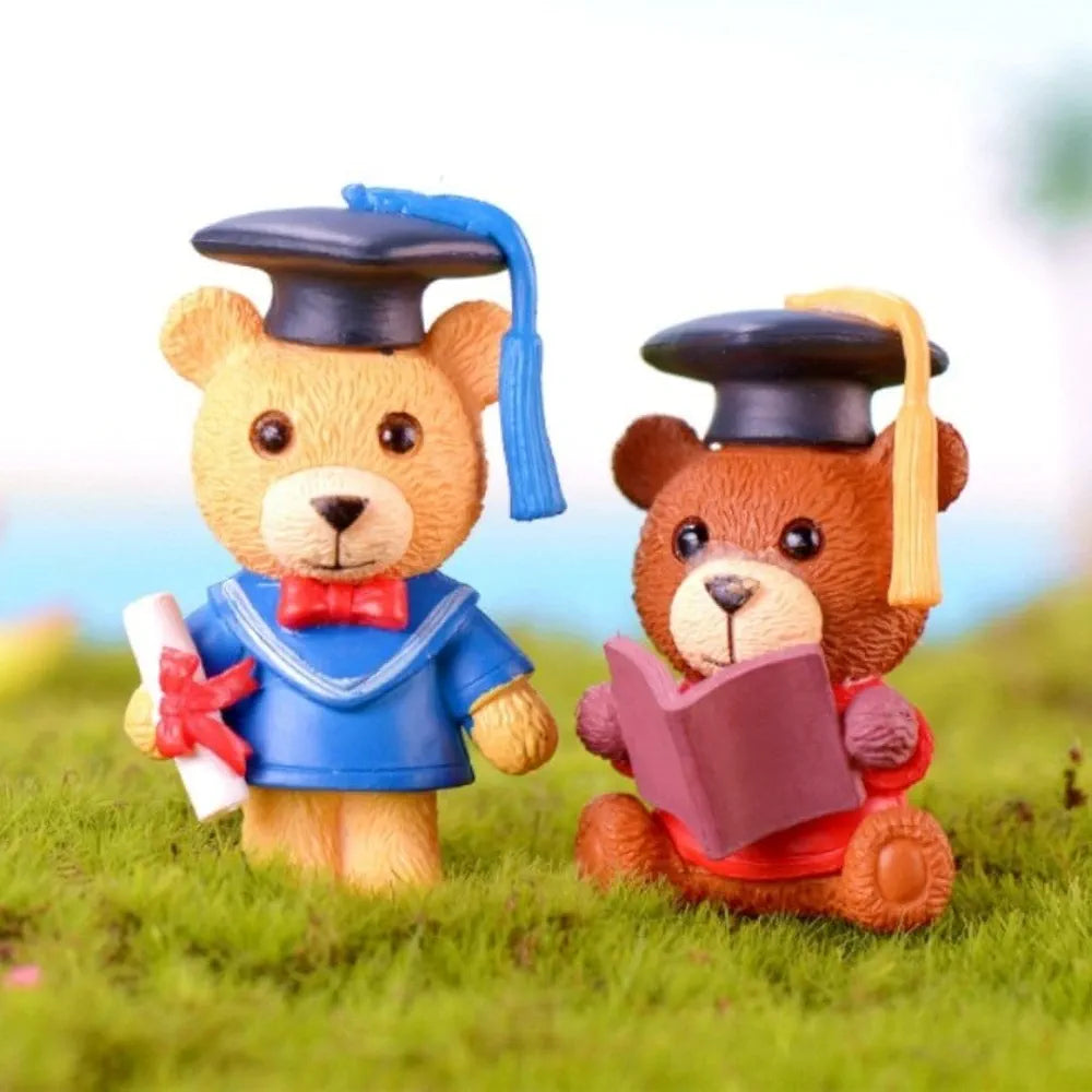 Satyam Kraft 1 Set  Resin Teddy Bear Miniature Figurines