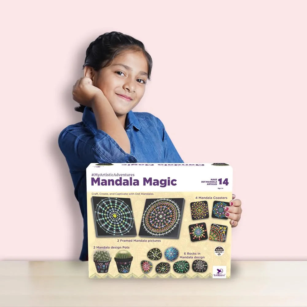 TOYKRAFTT Mandala Magic Art and Craft Kit for Girls 9-12| Gifts for Girls| Mandala Art Kit| Dot Mandala Kit