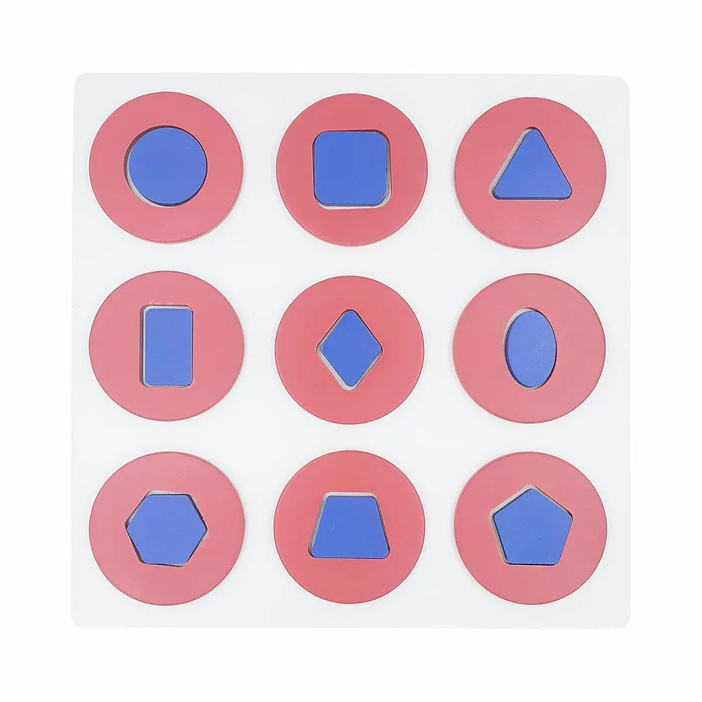 Tantrums Multicolor Educational Geo Shape in Circle Puzzle Logic Game for Leaning | Early Childhood Development Learning Toys for Fine Motor Skills