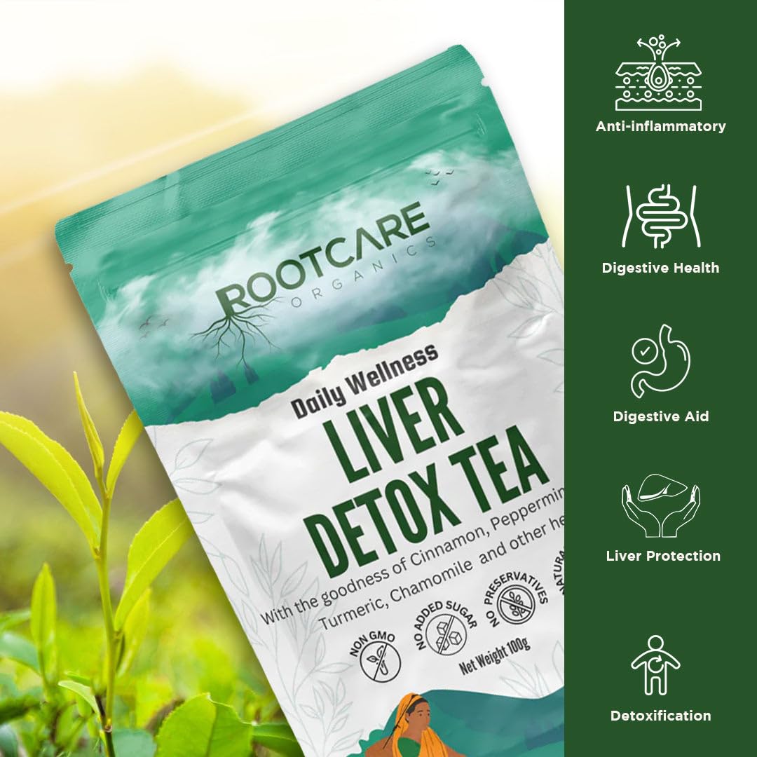 Rootcare Organics Fatty Liver Detox Ayurvedic Tea - 100 gms