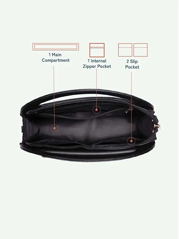 Zouk Rhea Kapoor Sling Bag Jute & Leather Crossbody Bag for Women