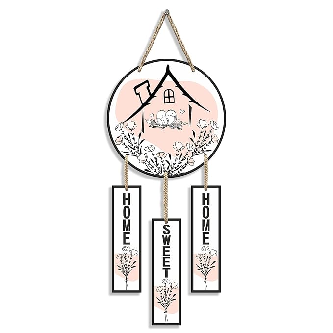 Sehaz Artworks Home Decor Items for Living Room Wooden Wall Hangings Home Sweet Home