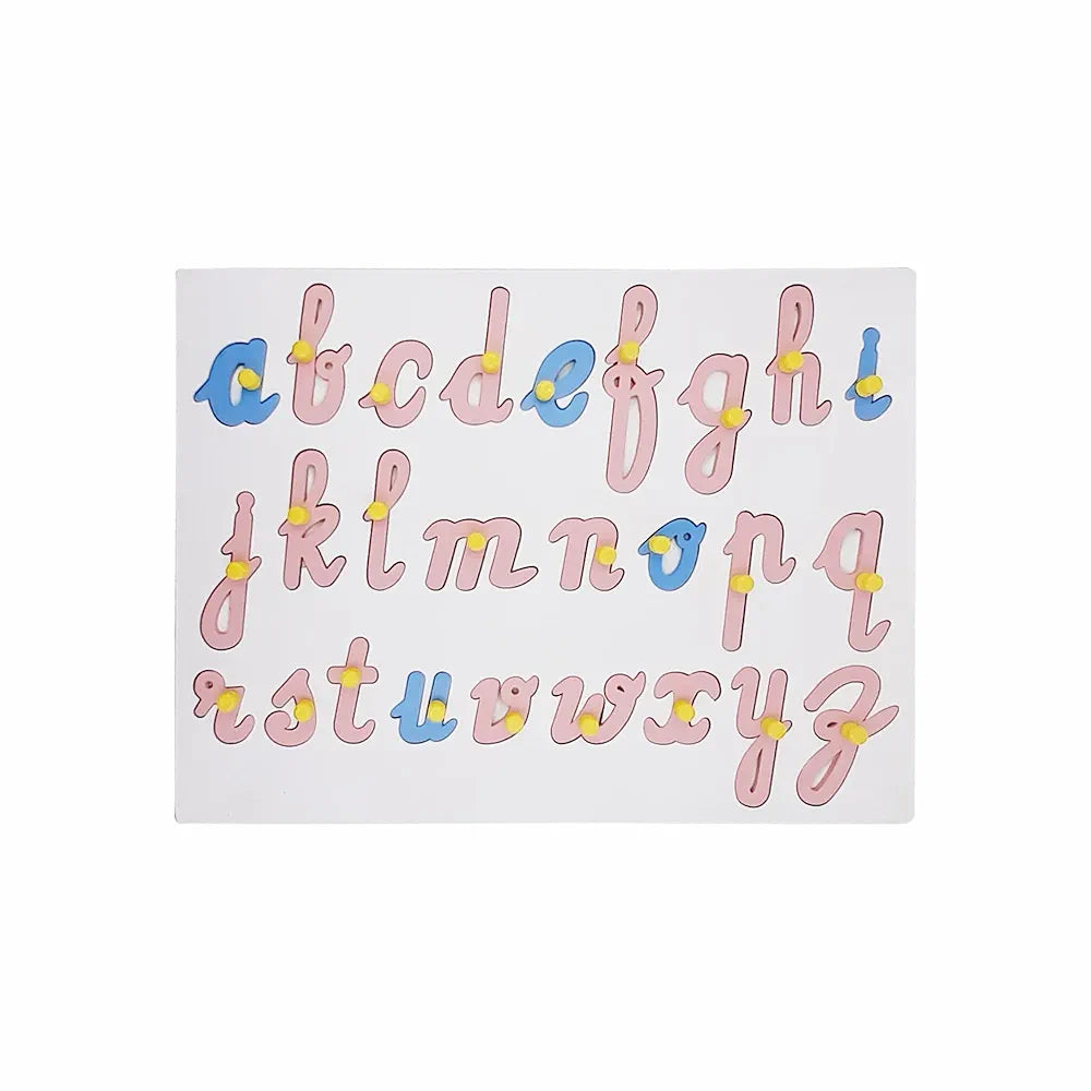 Tantrums Cursive Alphabet Puzzle Learning Puzzle, Montessori Early Educational Pre School Puzzle Toys for 3+ Years Kid