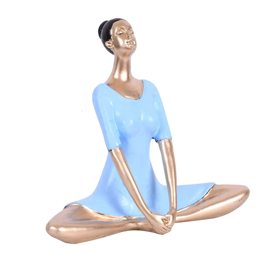 Jaipur Ace Yoga Lady Statue Sculptures Creative Abstract Design Art Figurine
